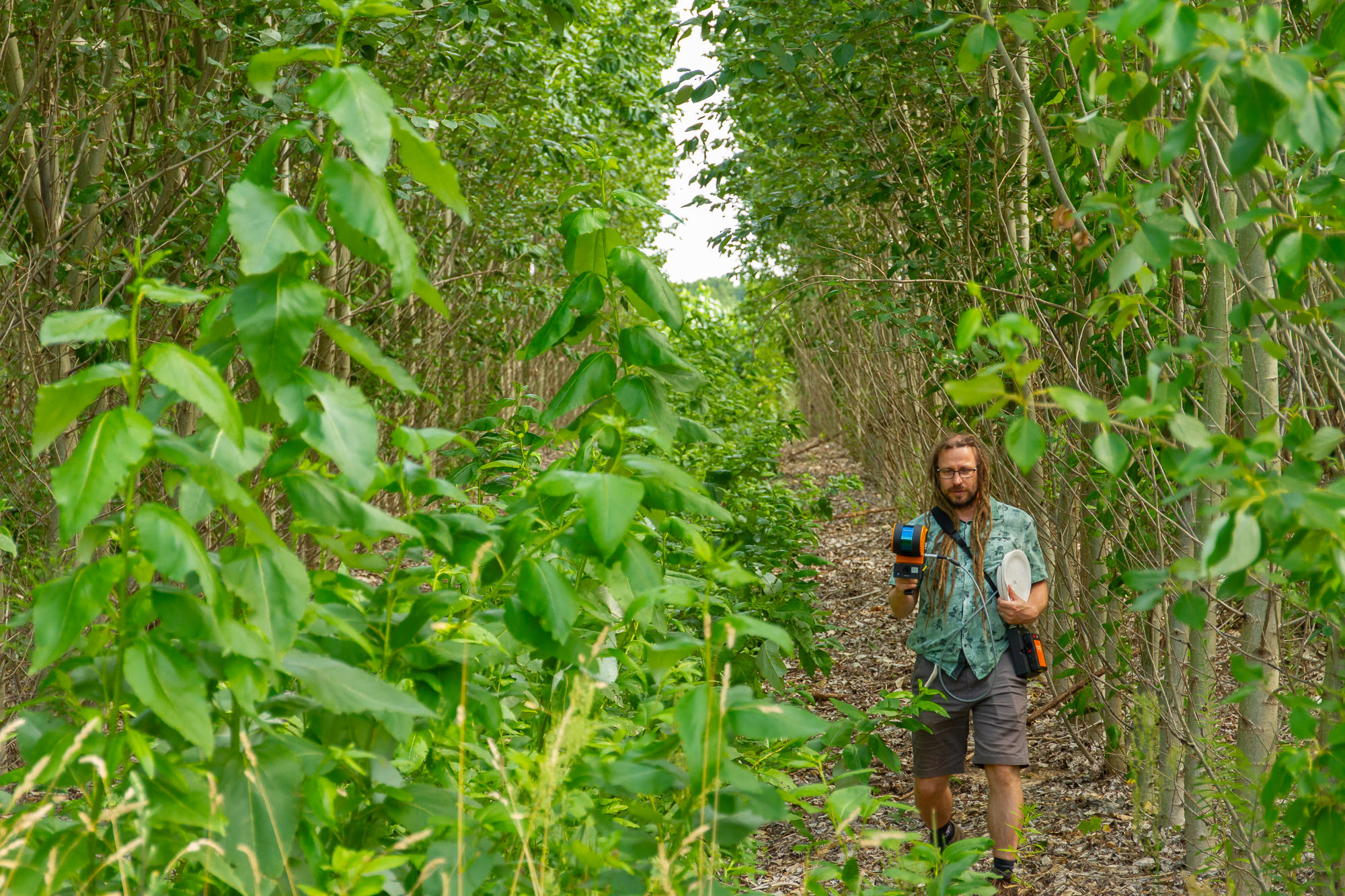 Erfassung einer Versuchsfläche mit einem tragbaren LiDAR-Scanner